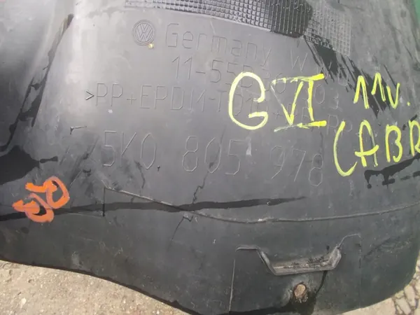 Right Front Wheel Arch Volkswagen Golf VI image 3