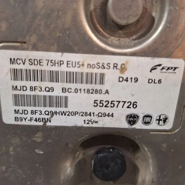 Motorstyrningsenhet 55257726 BC.0118280.A FIAT QUBO NEMO image 2