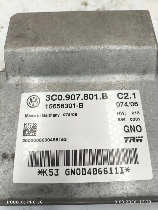 Handbromsmodul OEM 3C0907801B för VW Passat B6 image 3