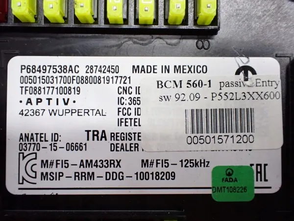 BCM-moduuli OEM 00501571200 Jeep Compass II:lle image 3