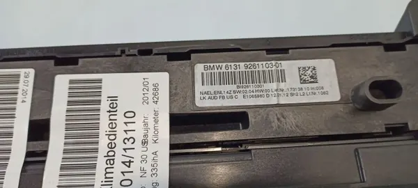 BMW klimatpaneler OEM 61319261103 - Begagnad image 4