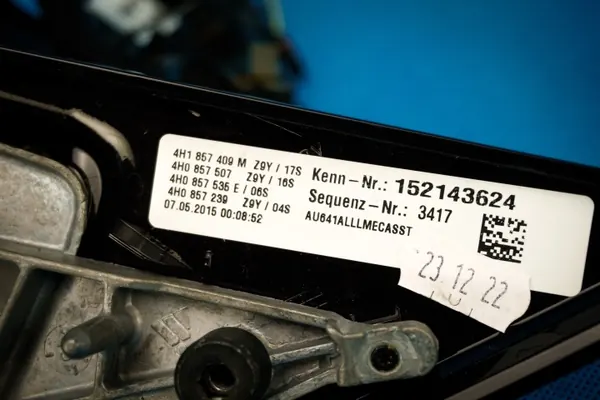Soporte espejo izquierdo OEM 4H1857409M Audi A8 S8 image 6