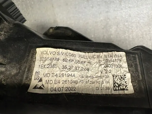 VOLVO V60 II S60 III 18-21 FULL LED 32314179 image 10