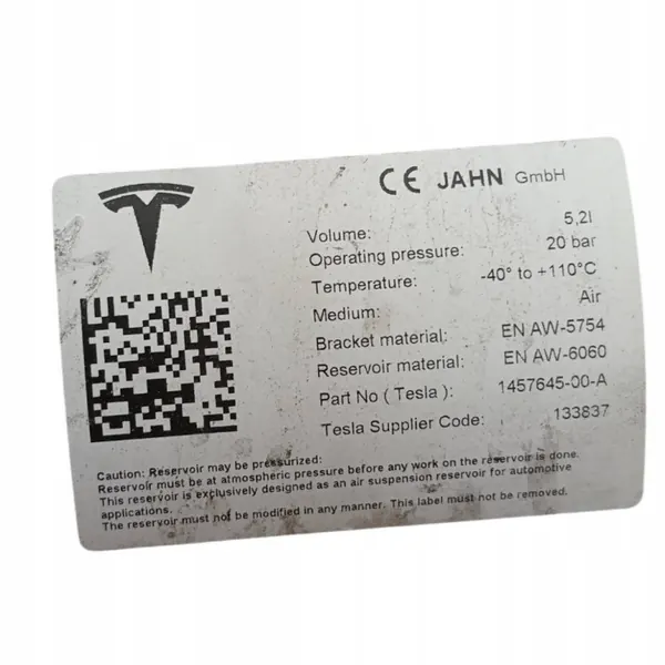 Secador de ar A/C Tesla OEM 145764500A - Usado image 8