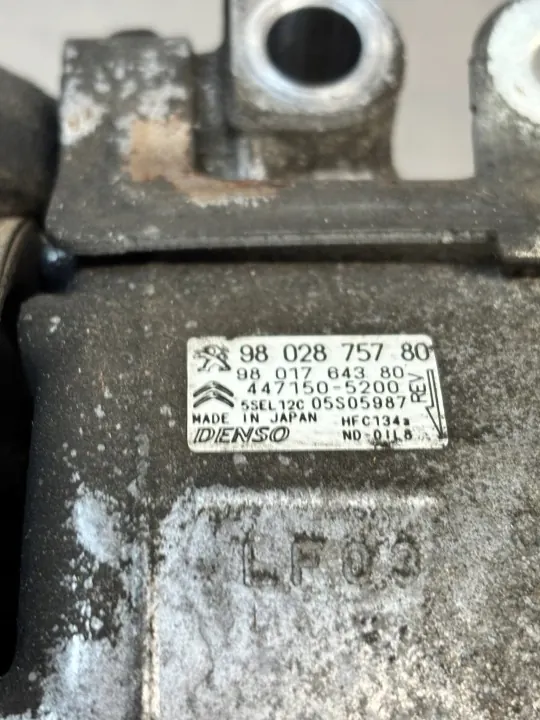 Compressor A/C OEM 9802875780 para Peugeot Citroen image 4