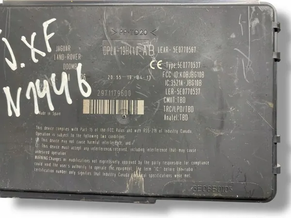 Module sans clé Jaguar XF X250 OEM DPLA19H440AB image 7