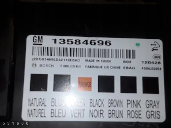 2012 Chevrolet Cruze ECU 13584696 Used image 4