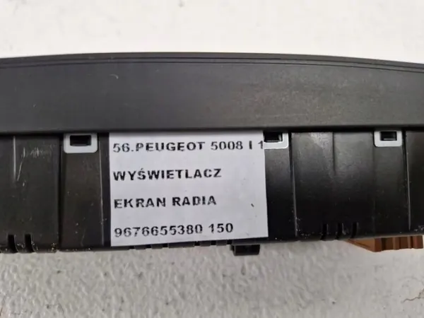 Peugeot 5008 I Radio Display OEM 9676655380 - Gebruikt image 9