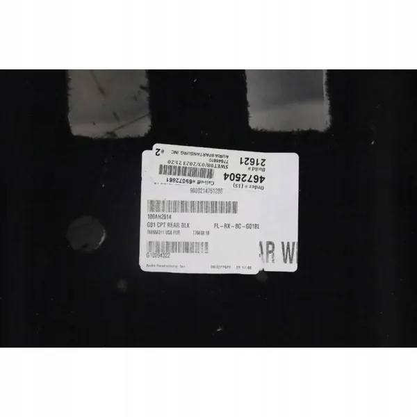 OEM 7446643MWGK Tapis de Sol Arrière BMW X3 G01 2018-2024 image 5