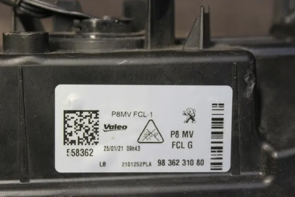 OEM 9836231080 Vasen Etu DRL LED Valo Peugeotille image 5