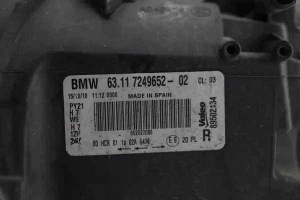 BMW E87 Oikea Etuvalo OEM 7249652-02 image 4