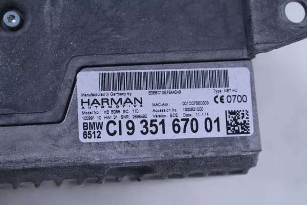 GPS BMW OE 9351670 d'occasion - Unité de navigation image 3