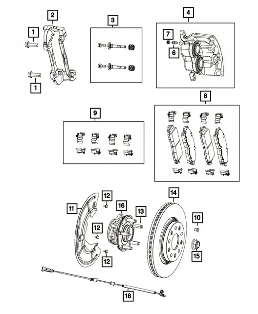 Pivô esquerdo OEM 68444105AB para Jeep image 5
