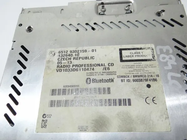 BMW X1 E84 LCI CD Radio OEM 9302159 - Gebraucht image 6