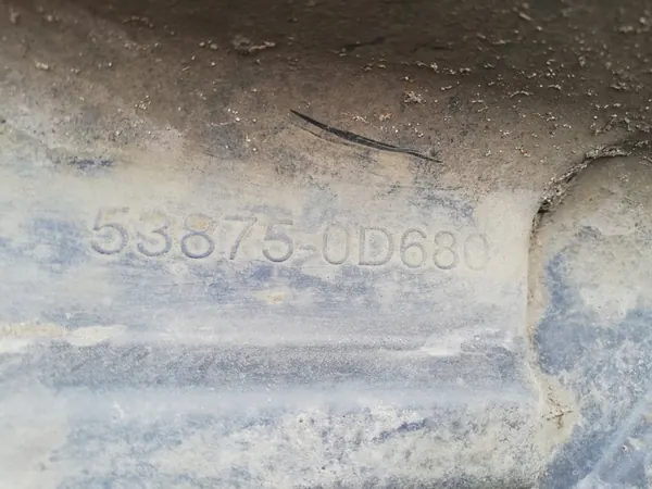 Front Right Wheel Arch Cover Toyota Yaris III 53875-0D680 image 6