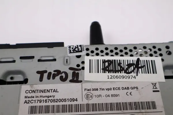 Radio Fiat Tipo II OEM '00521285800 - Usado image 7