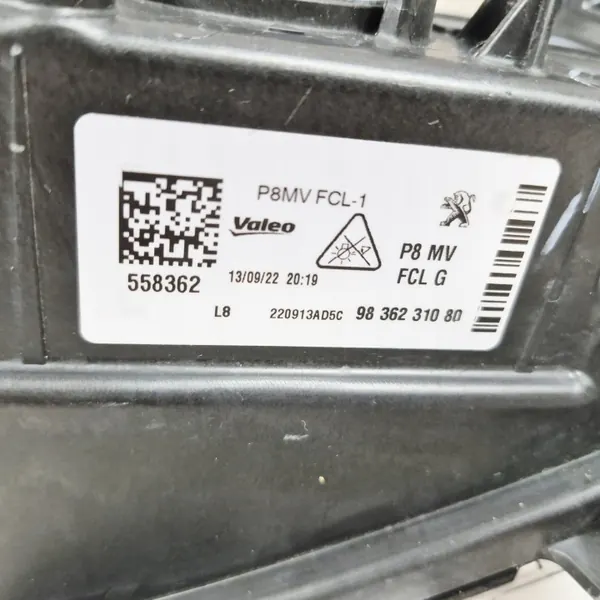 OEM 9836231080 Vänster Halogen DRL LED Peugeot image 7