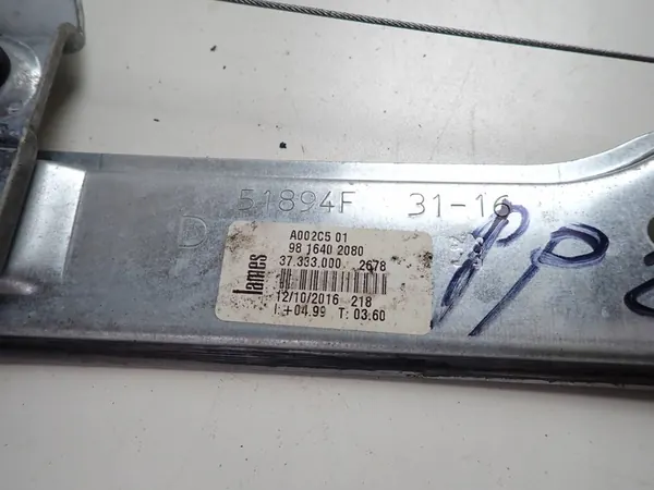 Elevador de vidro dianteiro direito Peugeot 208 I 9816402080 image 5