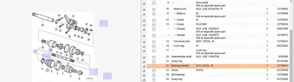 Suporte de rolamento de semieixo SAAB 9-3 (YS3F) 9186588 image 6