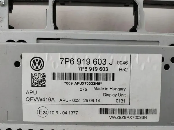 Écran navigation VW TOUAREG OEM 7P6919603J Occasion image 4