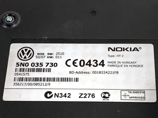 Bluetooth-modul OEM 5N0035730 för VW Golf Plus image 4