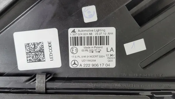 Linker voor LED-koplamp Mercedes S-Klasse W222 image 8