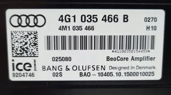 Sistema de Áudio Bang & Olufsen OEM 4G1035466B image 5