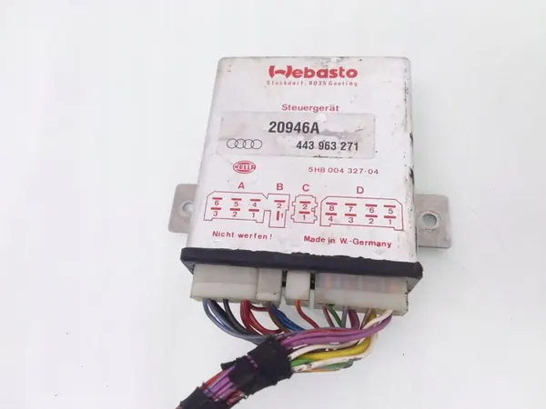 Controlador Webasto OEM 443963271 para Audi A6 S6 1995 image 2