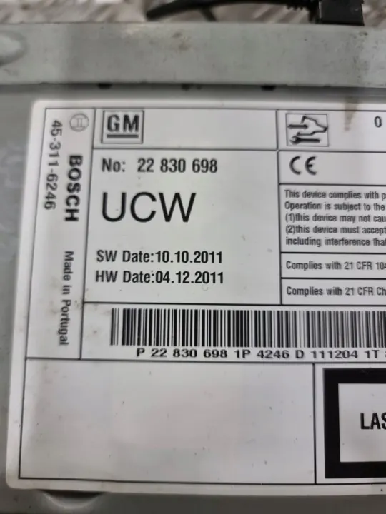 Rádio OEM 22830698 para Opel Insignia A - Usado image 4