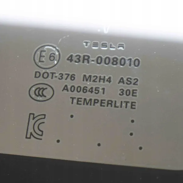 Vitre Arrière Droite Tesla Model S OEM DOT376 - Occasion image 6