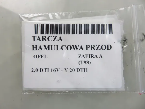 Etujarrulevy OEM TARCZA HAMULCOWA PRZÓD OPEL ZAFIRA A (T98) 2.0 DTI 16V 101 279MM image 3