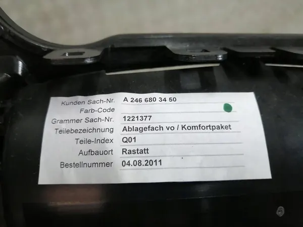 Handschuhfach-Aschenbecher Mercedes W246 OEM A2466803450 image 4