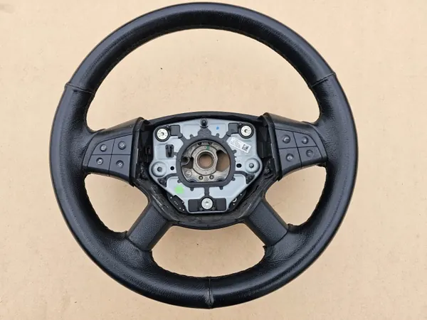 OEM 1644601703 Musta nahka ohjauspyörä Mercedes B-luokka image 2