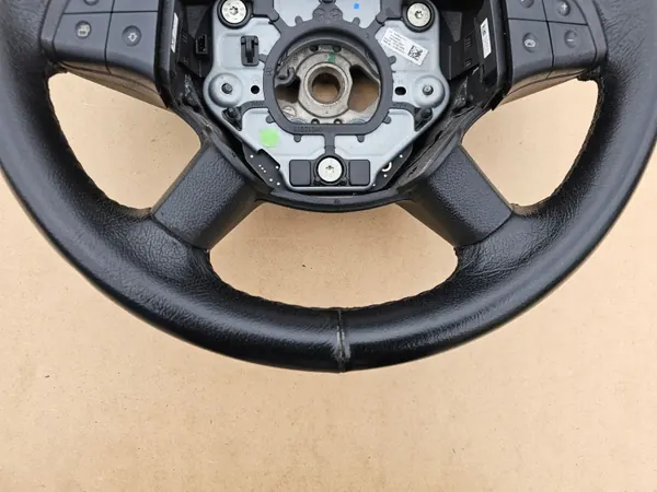OEM 1644601703 Musta nahka ohjauspyörä Mercedes B-luokka image 3