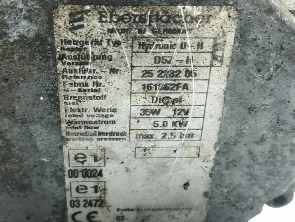 Webasto pysäköintilämmitys Toyota Yaris 2007 OEM 161862FA image 7