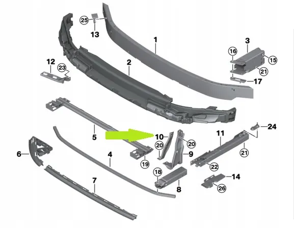 Suporte de Montagem BMW X1 F48 F39 MINI F55 Direito OEM image 2