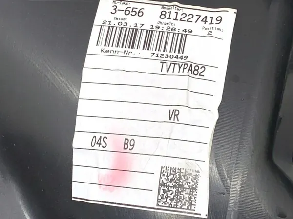 OEM LORK-2068-117090 Oven Verhoilu Etu Oikea Audi A4 B9 image 5