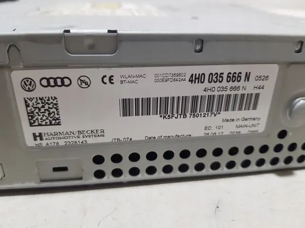 MMI DVD-vaihtaja OEM 4H0035666N Audi A8 D4 A6 Q7:lle image 7