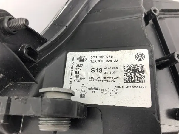 Farol direito VW Golf VII Lift TOP LED image 8