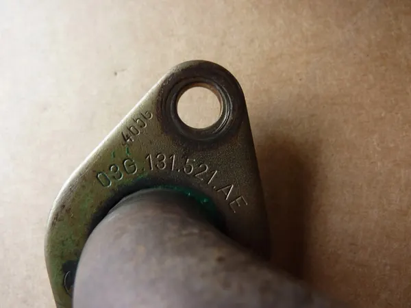 VW SHARAN EGR PIPE 2.0 TDI 03G131521AE image 3