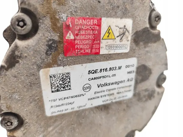 Compressore A/C Audi A3 40 TFSIe Ibrido 2023 5QE816803M image 7