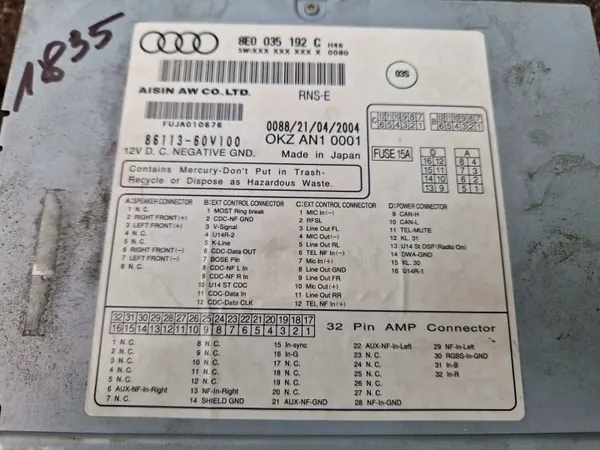 Radio Audi Navigation Plus OEM 8E0035192C pour A4 B6 image 6