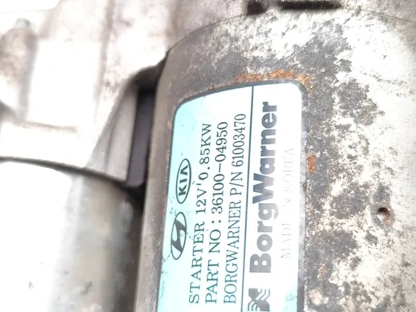 Motor de arranque Kia Picanto 1.0 T-GDi 2018 OEM 36100-04950 image 7