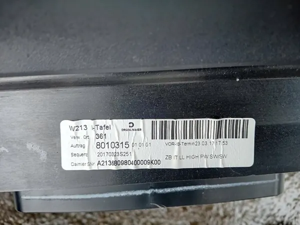 Dashboard OEM A2136809804 Mercedes Zijdebeige image 7