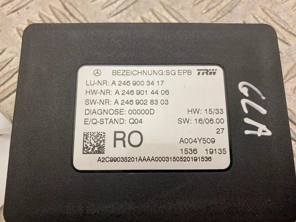 Mercedes-Benz GLA W156 Remmodule OEM A2469003417 image 3