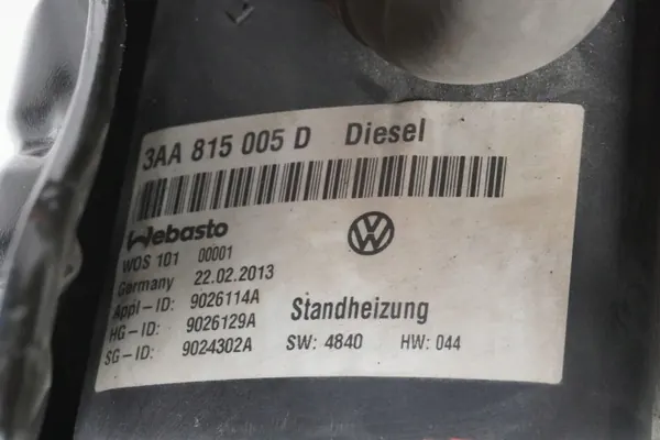 Webasto parkeerverwarming OEM 3AA815005D VW Passat CC B7 image 10