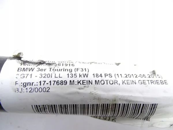 BMW 3 F30 F31 320i 2.0 B48 Vänster Bakaxel OEM 7609352 image 4