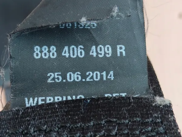 Säkerhetsbälte vänster bak OEM 888406499R 3 Renault Captur image 4