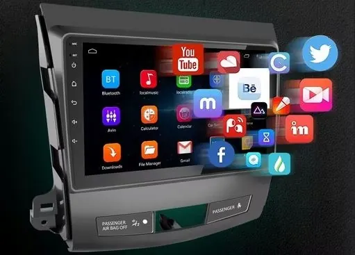 Radio Android 15 OEM 6917572528617 para Mitsubishi Outlander image 3