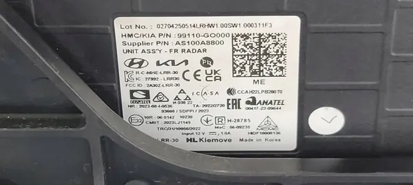 Främre Avståndssensor OEM 99110-GO000 för Hyundai Ioniq 9 image 4